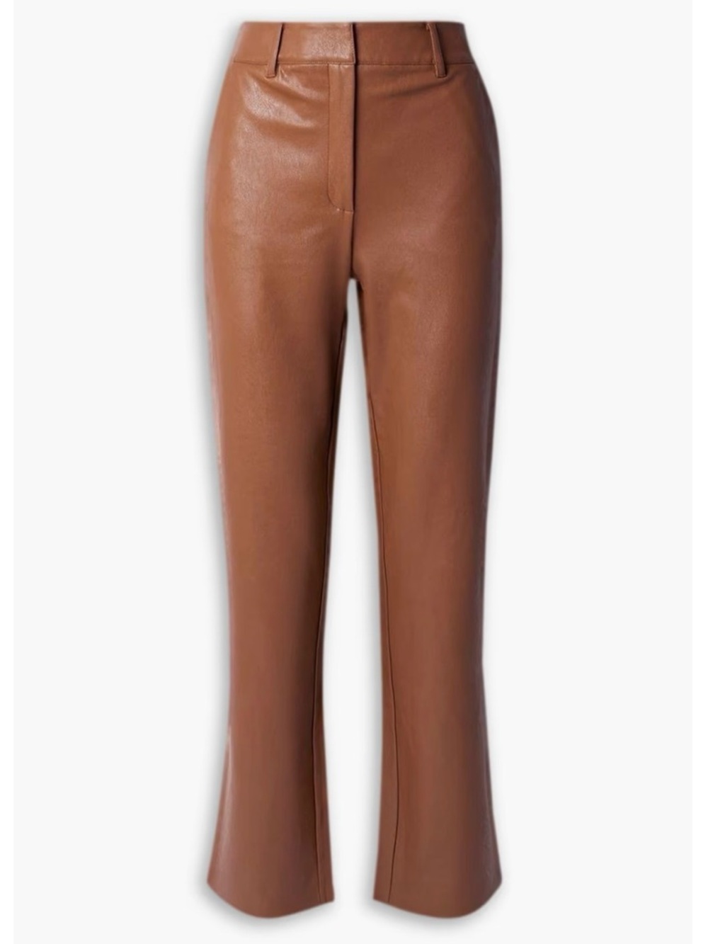Commando Straight Leg Faux Leather Pants High Rise Women’s S Brown Modern City